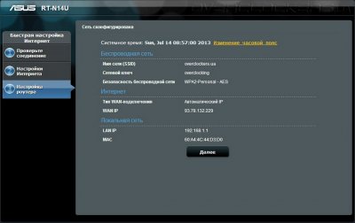 Обзор и настройка роутера ASUS RT-N14U
