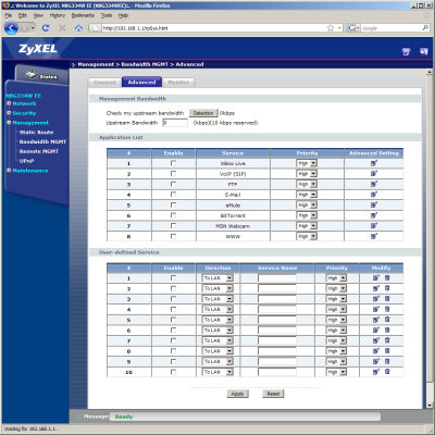 Настройка коммутатора ZyXEL NBG334W EE