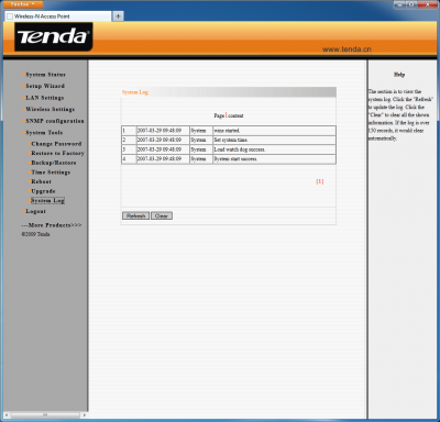 Настройка коммутатора Tenda W301A