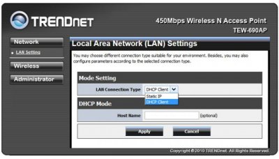 Обзор коммутатора TRENDnet TEW-690AP